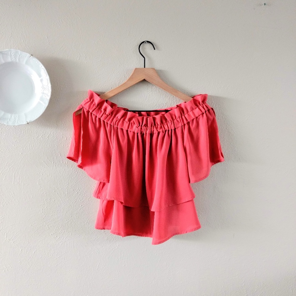 Leith Off The Shoulder Layer Blouse - Picture 2 of 5